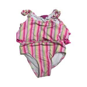 Colorful Striped Swimsuit